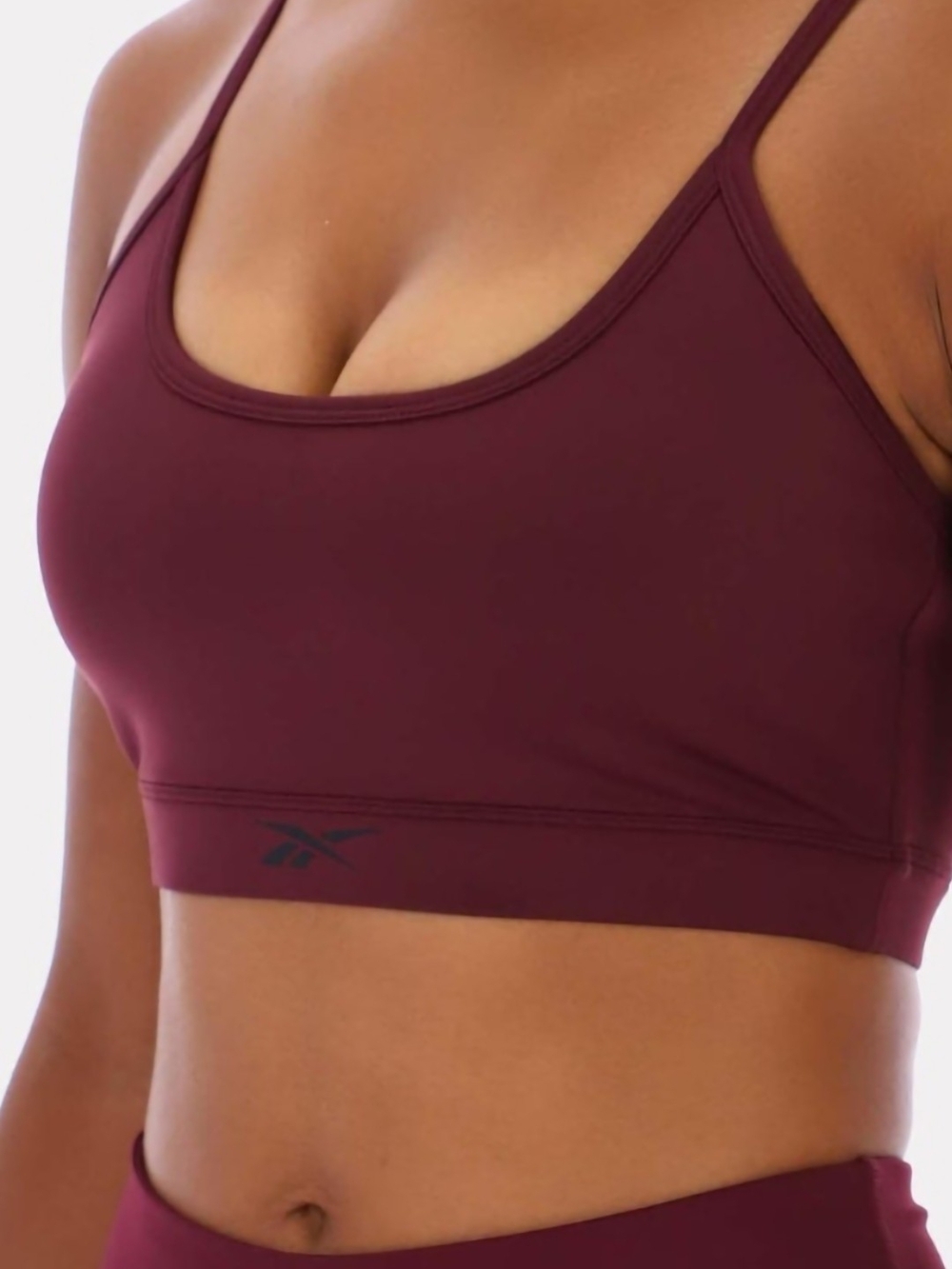 Reebok Black Cherry Kendal Core Strappy Bra & Core High Rise Leggings